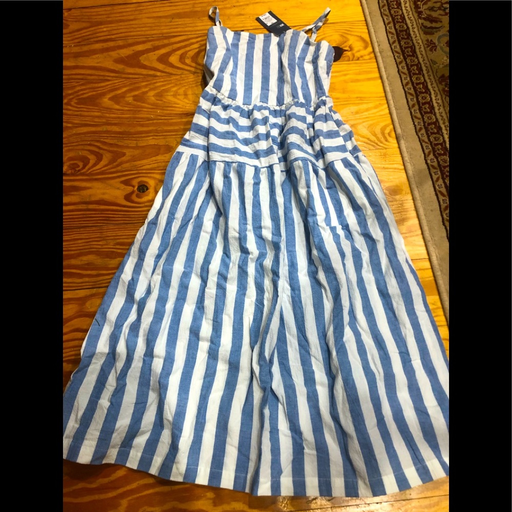 NWT!!! Summer dress, blue and white striped